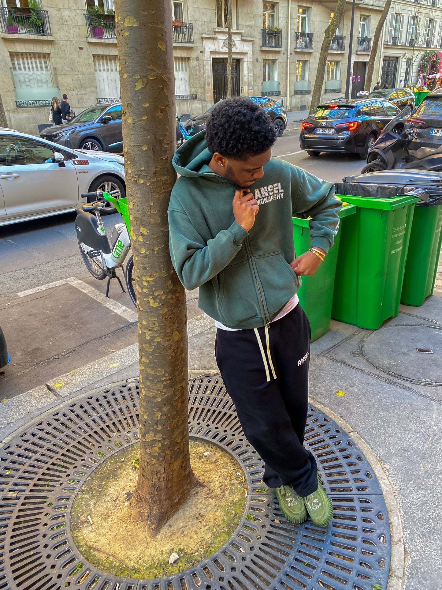 ANSEL MEMBERS ZIPUP HOODIE (GREEN)