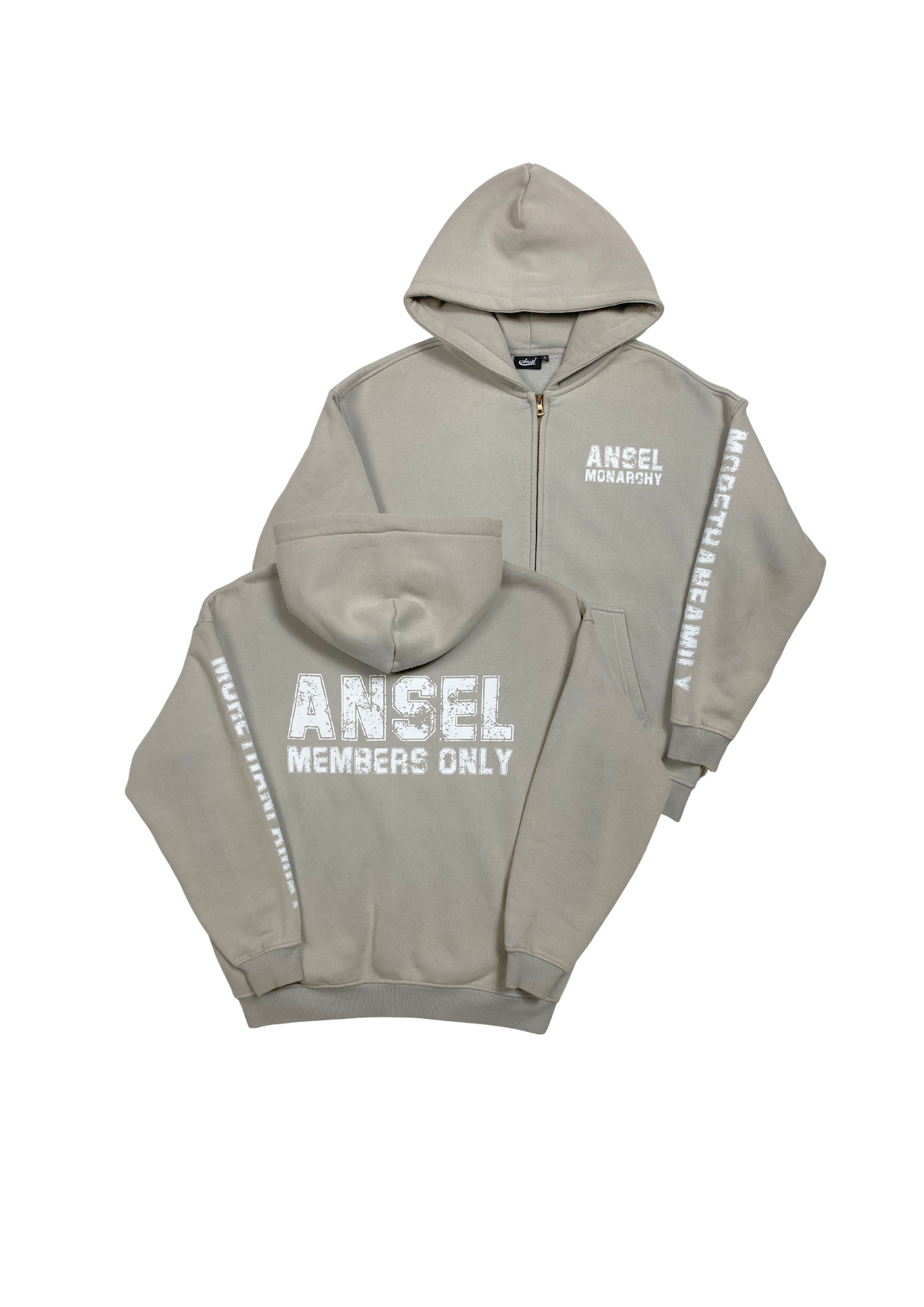 ANSEL MEMBERS ZIPUP HOODIE (COOL GREY)