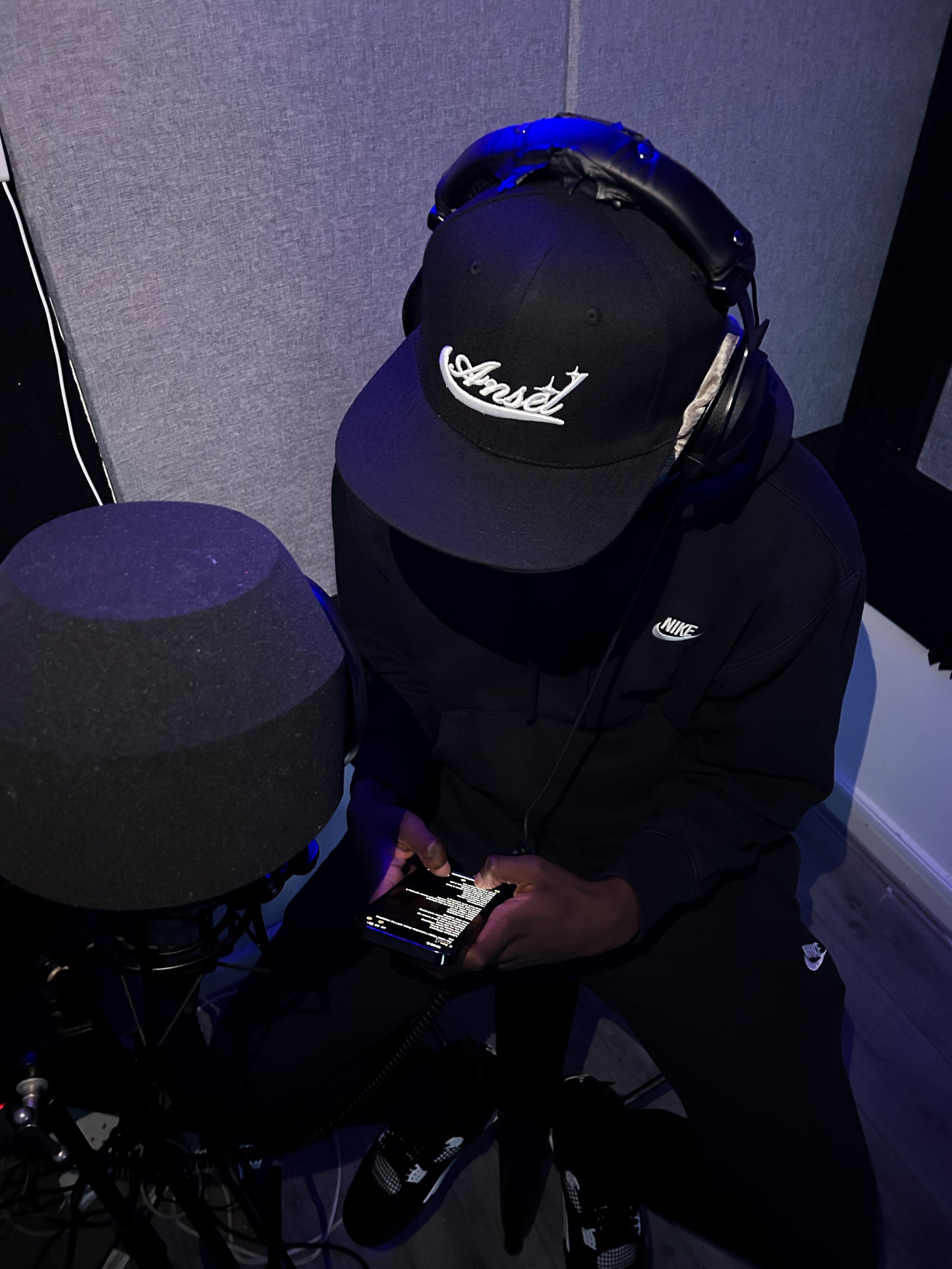 ANSEL EMBLEM OG SNAPBACK HAT (BLACK)