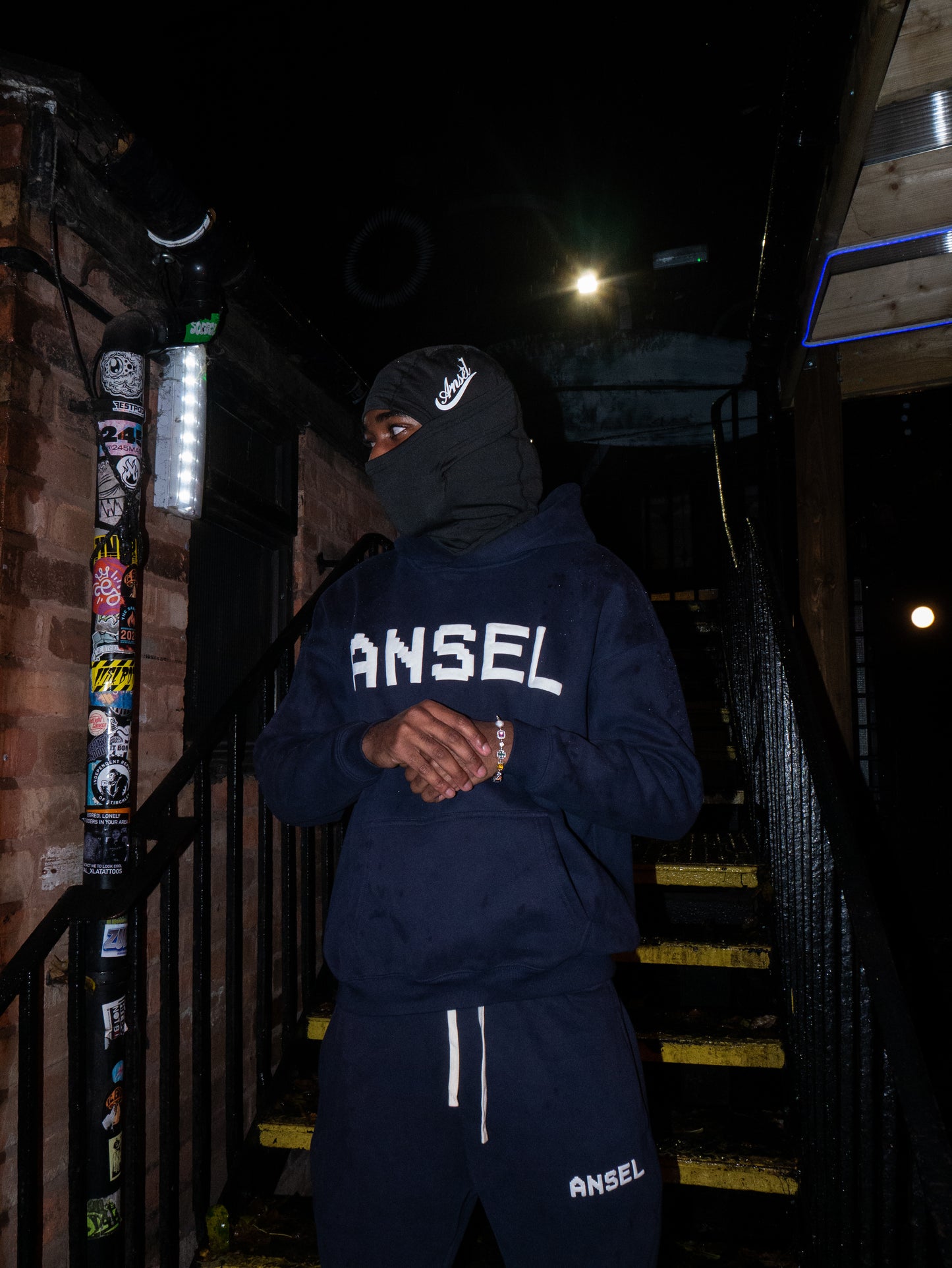 ANSEL EMBLEM SKI MASK (BLACK)