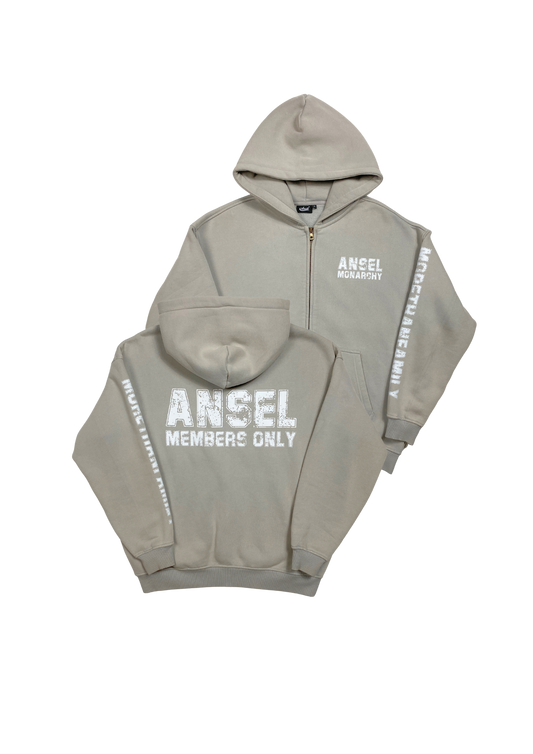 ANSEL MEMBERS ZIPUP HOODIE (COOL GREY)