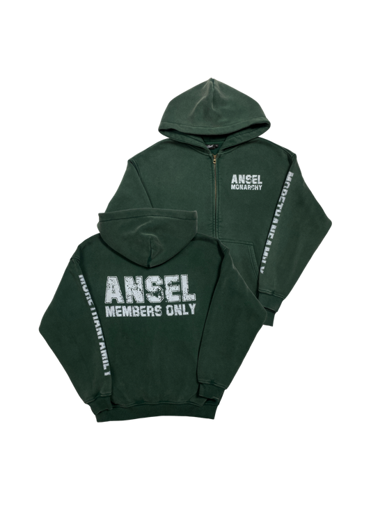 ANSEL MEMBERS ZIPUP HOODIE (GREEN)